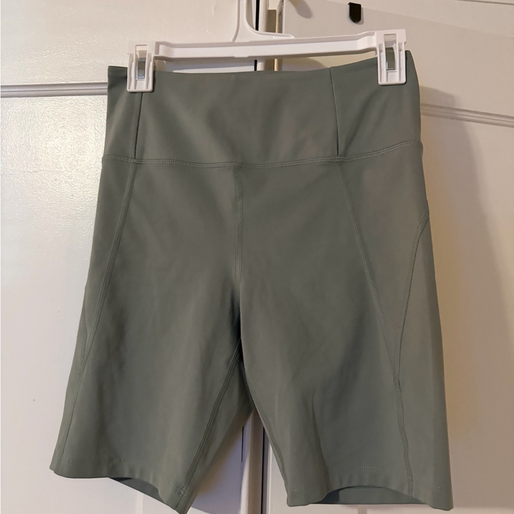 Women's Green Bike Shorts